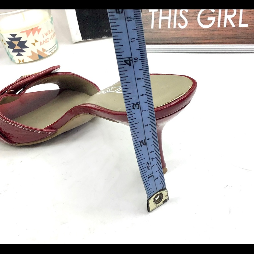 MODA Spana | Red Patent Leather Mules - Picture 10 of 10